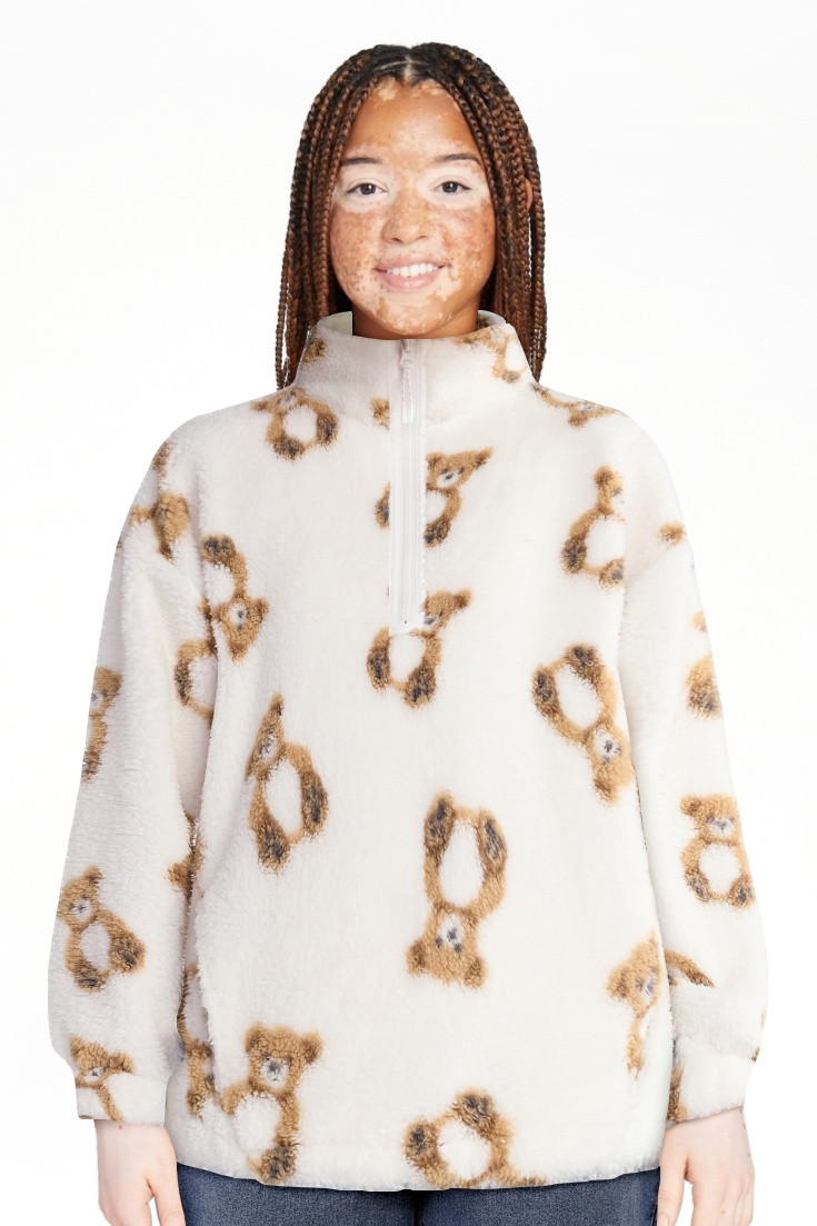 No Boundaries Plush Half-Zip Pullover, Women's - Walmart.com | Walmart (US)