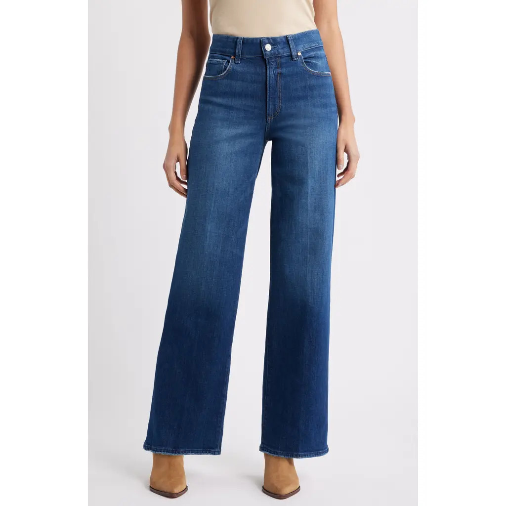 PAIGE Sasha High Waist Wide Leg Jeans in Queen at Nordstrom, Size 25 | Nordstrom
