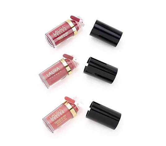 Laura Geller Treat-N-Go Lip Oil 3-Piece Set - QVC.com | QVC
