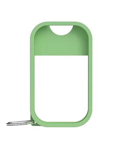 Touchland Hand Sanitizer Mist Case 1FL. OZ., Protective and Stylish Hand Sanitizer Spray Accessory, Silicone Case with Keyring, Matcha Green | Amazon (US)