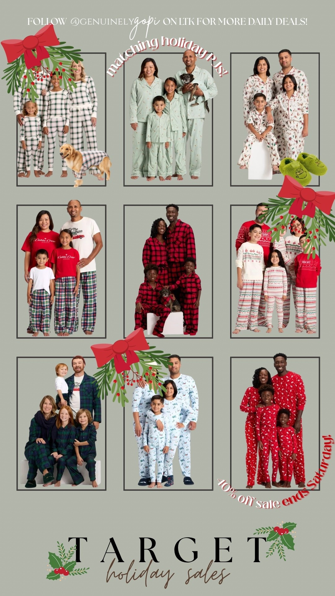 Holiday pajamas, holiday PJs, target matching family pajamas, target holiday finds, matching pajamas, saldsale

#LTKFamily #LTKSeasonal #LTKSaleAlert