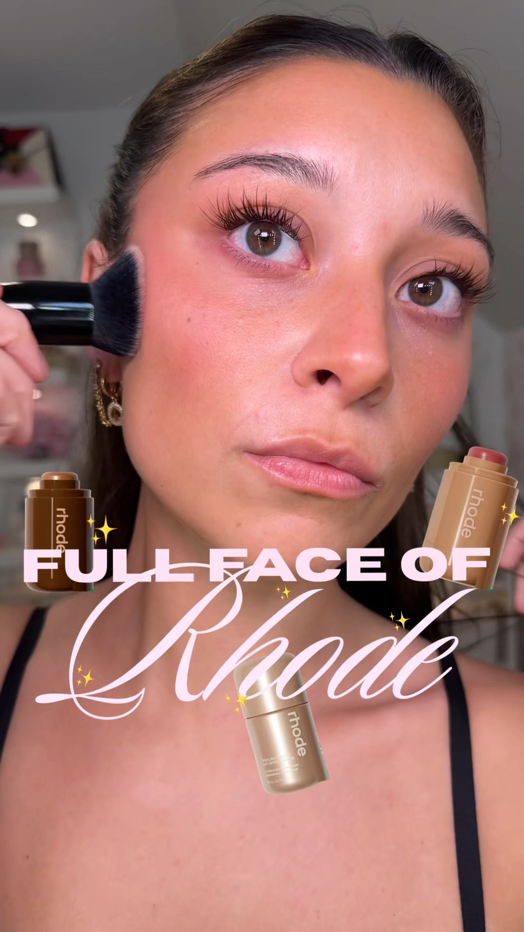 Full face of Rhode! 🧸 (illuminating glazing milk - shade 02 || bronzer - shade sunbed || blush - shade sleepy girl)

#LTKgrwm #LTKBeauty #LTKselfcare