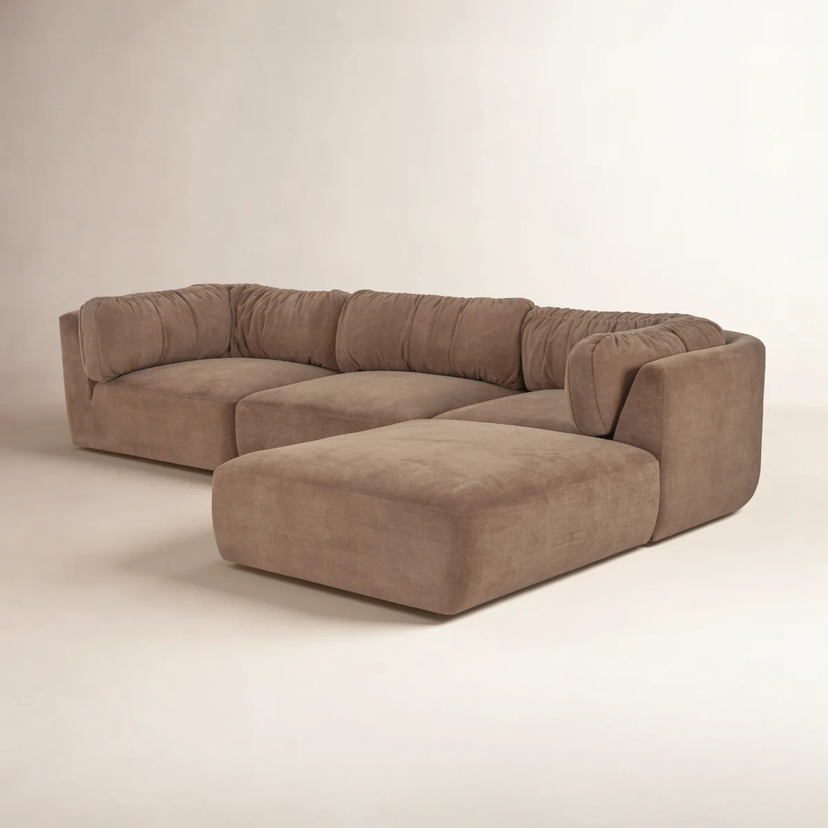 Matina Lounge Modular Sectional Taupe | Wayfair North America