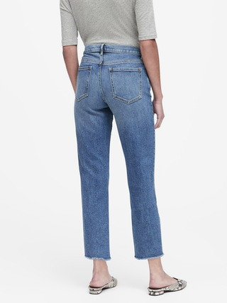 High-Rise Straight-Fit Ankle Jean | Banana Republic (US)