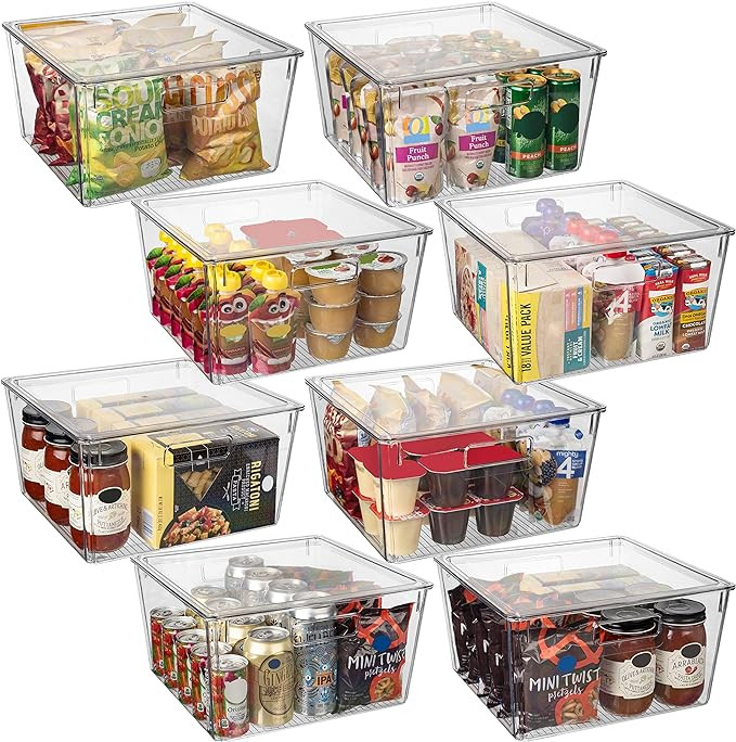CLEARSPACE Plastic Storage Bins with Lids XL – Perfect Kitchen Organization or Pantry Storage ... | Amazon (US)