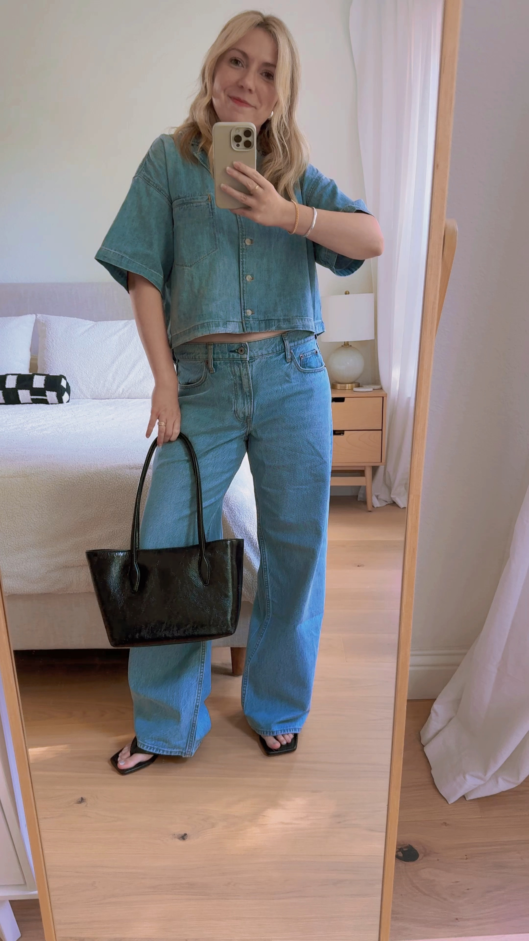 4 ways to wear double denim in 2024

1. Create a visual break between the top and bottom. This can be through a little peak of midriff, or with an accessory like a belt (an accessory is usually my preference, but I was feeling adventurous today)💁🏼‍♀️
2. Match your denim as closely as possible. This in my opinion is one of the chicest ways to pull of the Canadian tux. 👖👖
3. Go in pairs with accessories and the odd man out (see comments for more details). Or match all of your accessories for a very minimalist vibe.👠🎒👡👜🥿🧢
4. Look for interesting details in your pairings. Example: oversized top + full length bottoms, cargo pockets, cropped denim jackets with rounded collars or curved hemlines etc.💫

#LTKFindsUnder100 #LTKVideo #LTKStyleTip