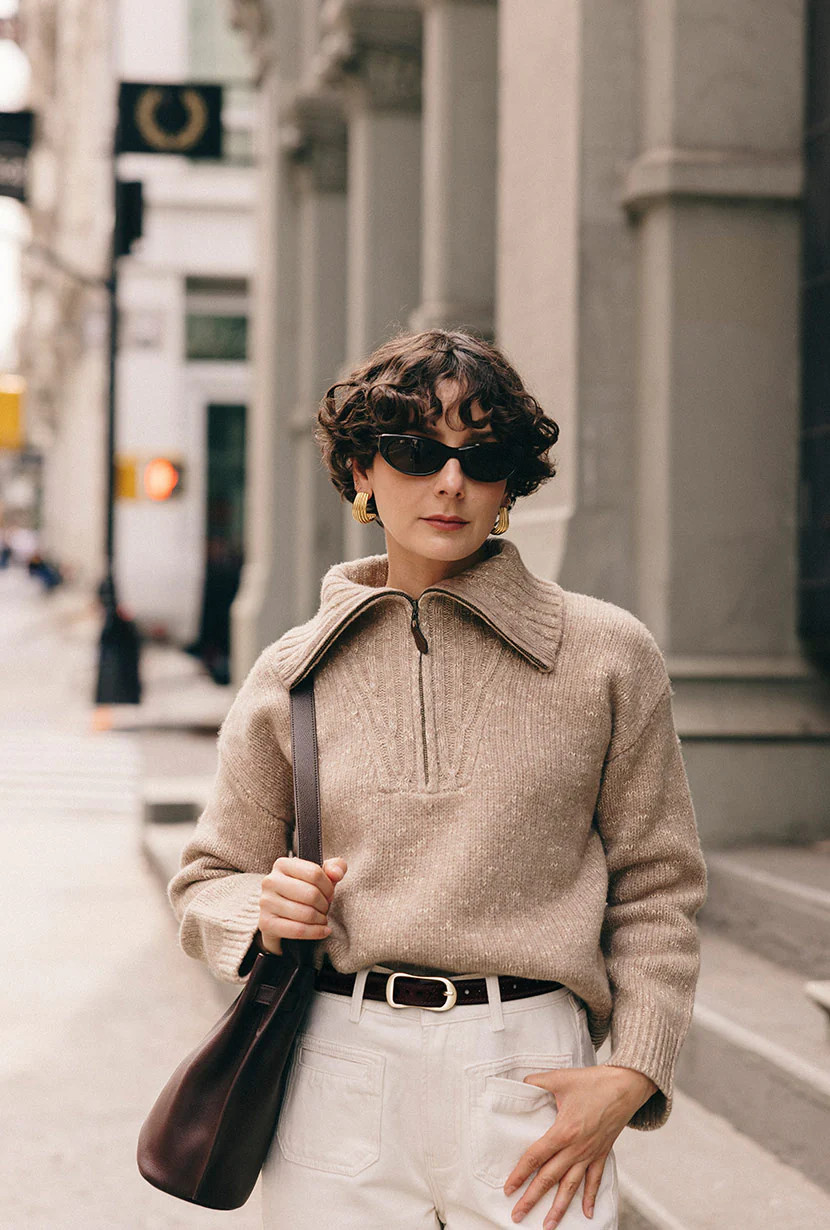 Barry Wool Sweater - Tan | Petite Studio NYC