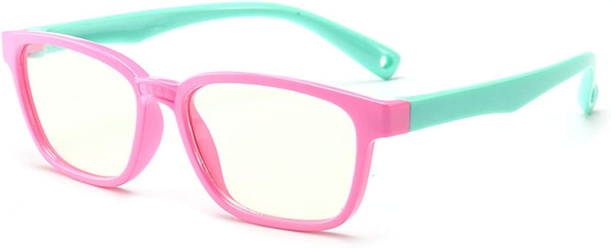 JUSLINK Flexible Kids Blue Light Blocking Glasses for Boys and Girls Age 3-12 | Amazon (US)