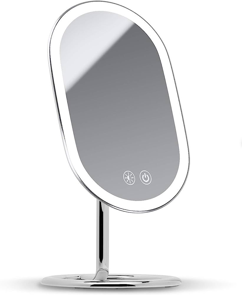 Fancii Wall Mount LED Lighted Vanity Makeup Mirror, Rechargeable - Cordless Illuminated Cosmetic ... | Amazon (US)