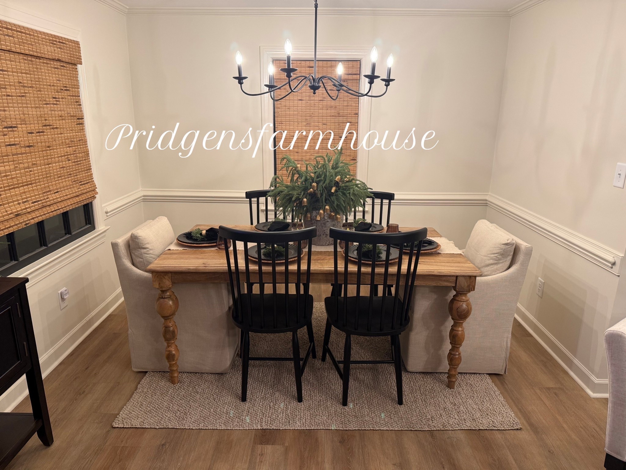 Pridgensfarmhouse modern farmhouse dining space —
Newly renovated home, modern farmhouse, decorated simple for the holidays

#amazonhome #homedecor #farmhouse #interiorinspo #interiordesign #homefortheholidays #wayfair #linenchairs 



#LTKHoliday #LTKHome #LTKSeasonal