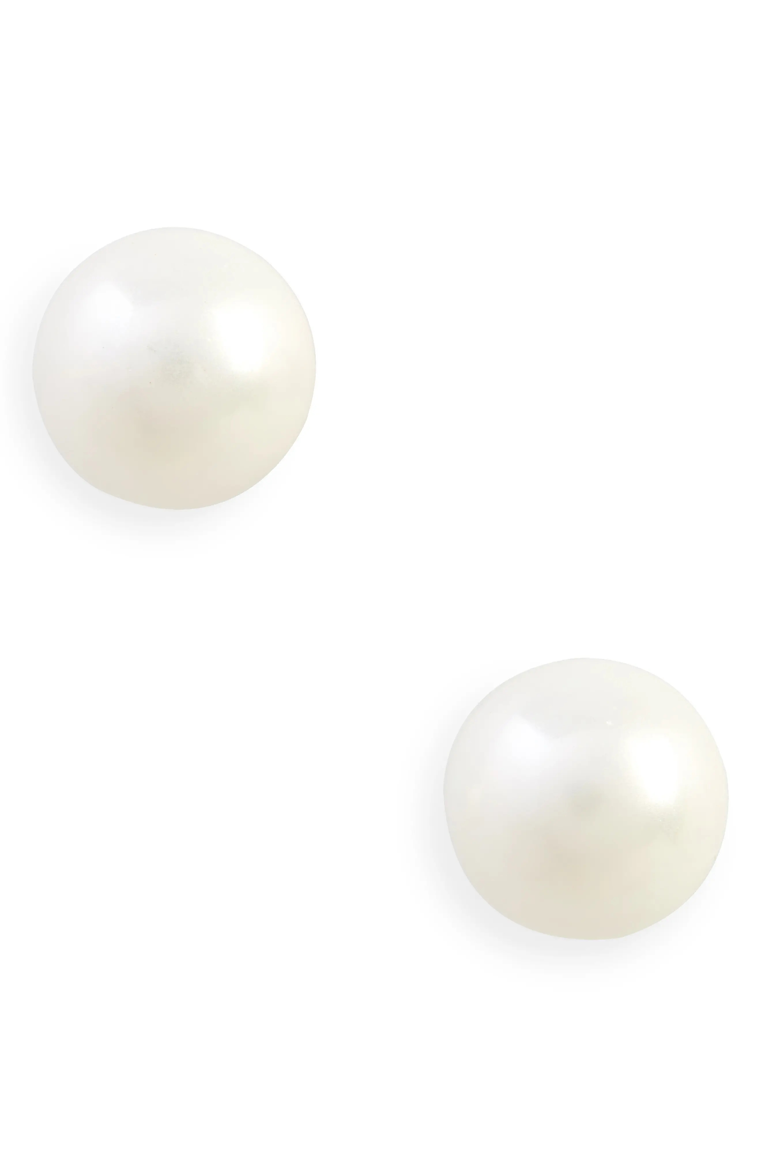 Gift Boxed 6mm Faux Pearl & Sterling Silver Stud Earrings | Nordstrom | Nordstrom