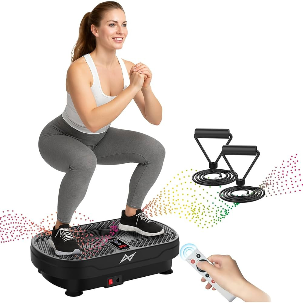 AXV Vibration Plate Fitness Platform Exercise Machine Vibrating Lymphatic Drainage Shaking Full B... | Amazon (US)