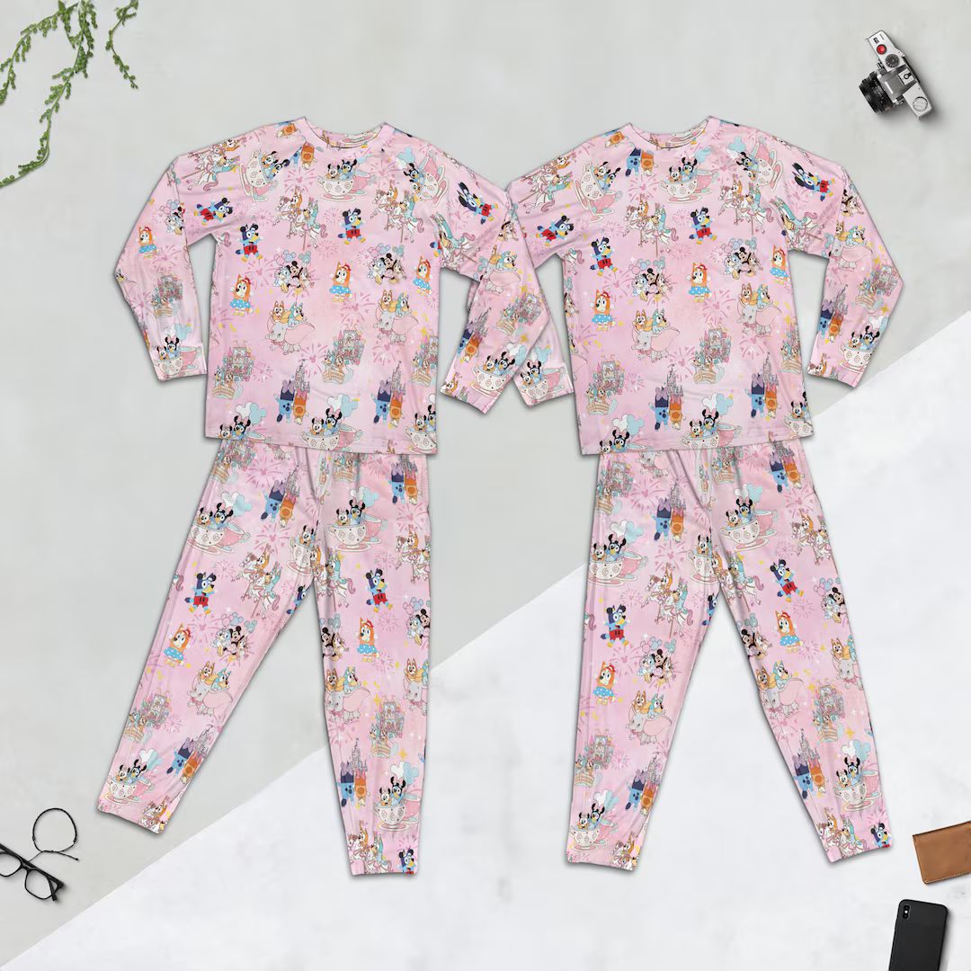 Bluye & Bingo Pajamas Magical Bluye Pajamas Set, Disney Gifts - Etsy | Etsy (US)