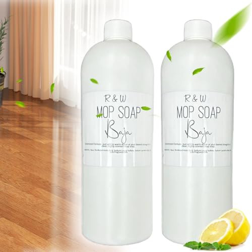 R&W Mop Soap - R and W Brazilian Waves Scented Luxury Deep Cleaner, Multisurface Bathroom & Kitchen Mop Soap for Floor Cleaning (2Pcs) | Amazon (US)