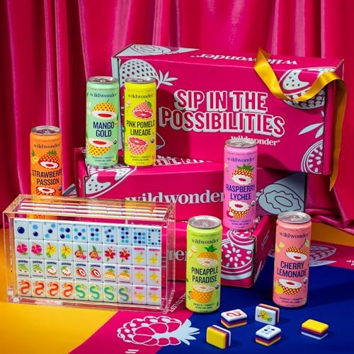 Wildwonder Mahjong Set, 160 Tiles, 2 Dice, Acrylic Storage Box, Beginner Friendly, Game Night Til... | Amazon (US)