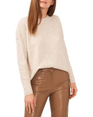 Vince Camuto Drop-Shoulder Center-Seam Sweater | Vince Camuto