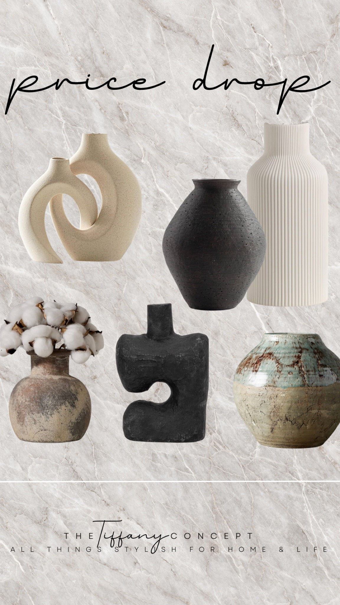 PRICE DROP-
Vases are a wonderful way to add dimension to any space in your home!

#LTKHome #LTKSaleAlert #LTKFindsUnder50