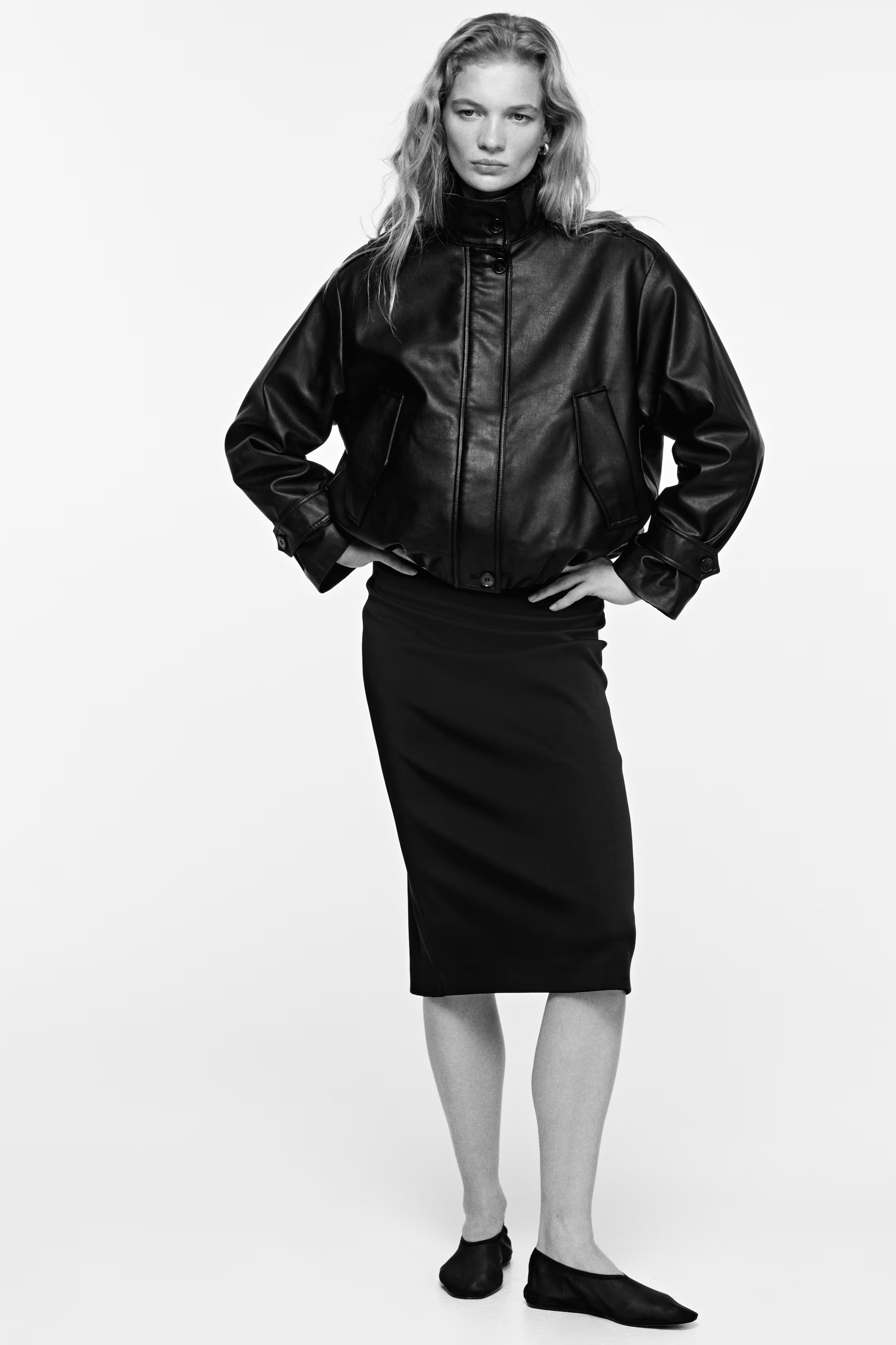 Oversized coated jacket | H&M (UK, MY, IN, SG, PH, TW, HK)