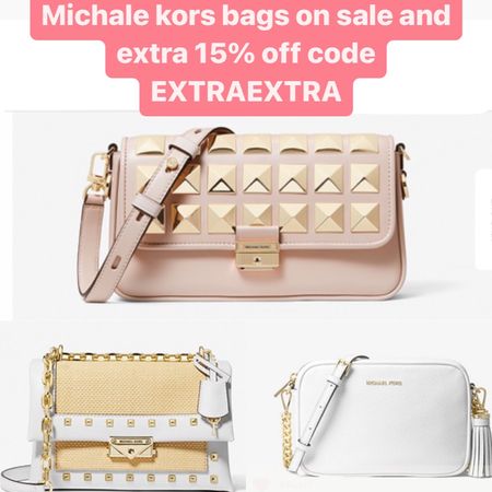 Michael kors bags on sale and extra 15% off code EXTRAEXTRA #michaelkors #bag #gandbag #purse 

#LTKsalealert #LTKunder50 #LTKitbag