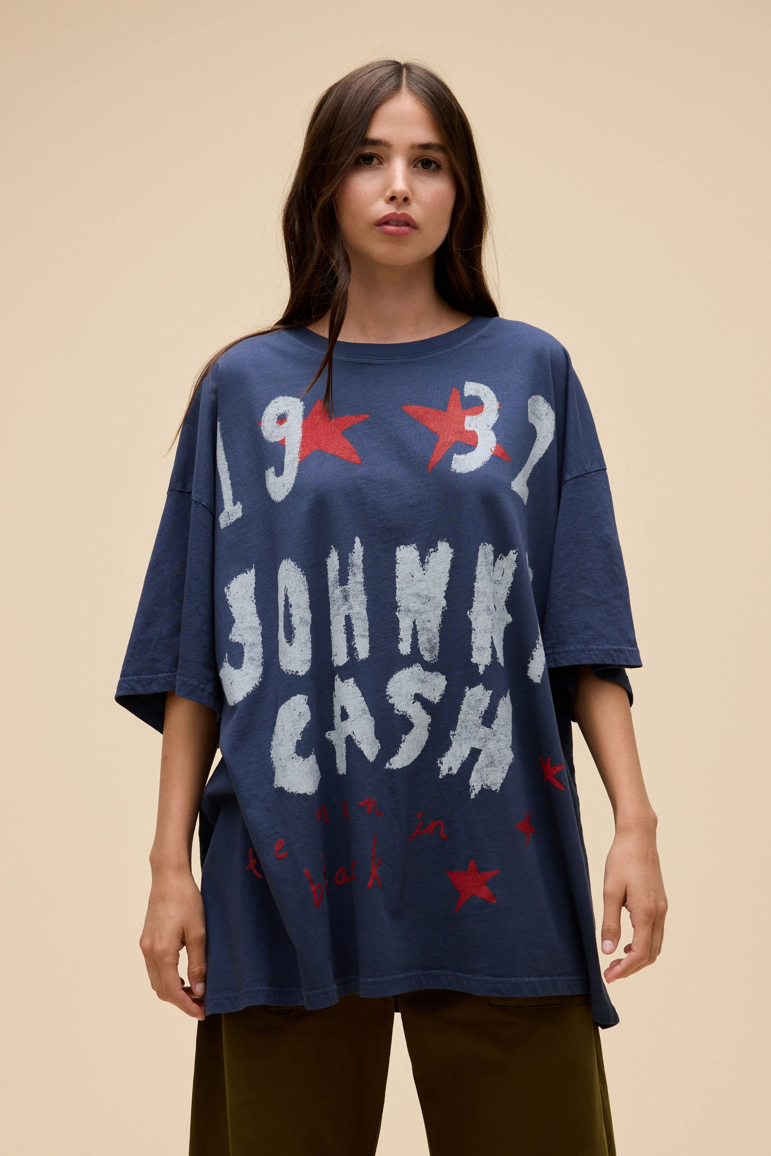 Johnny Cash Doodles OS Tee | Daydreamer