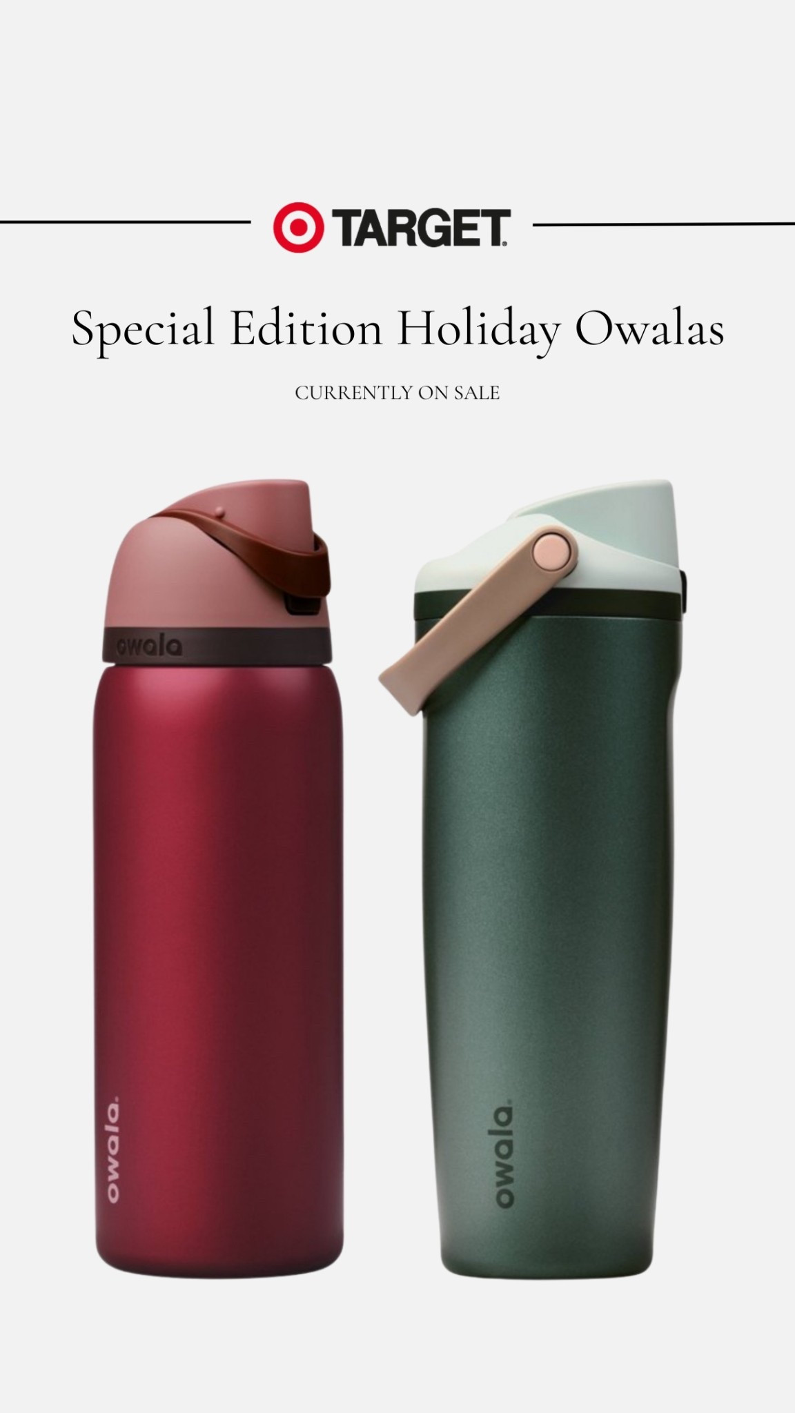 How awesome are these special Holiday Edition Owala bottles at Target?! 🎯 And currently on sale!! 😍 This makes a great gift too!

#LTKHoliday #LTKSaleAlert #LTKSeasonal