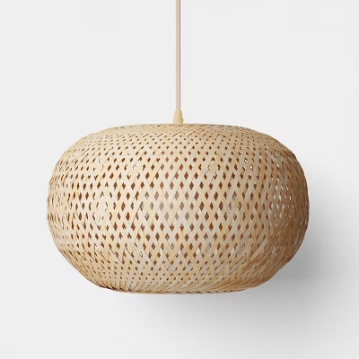 Bamboo Woven Pendant Light - Room Essentials™ | Target