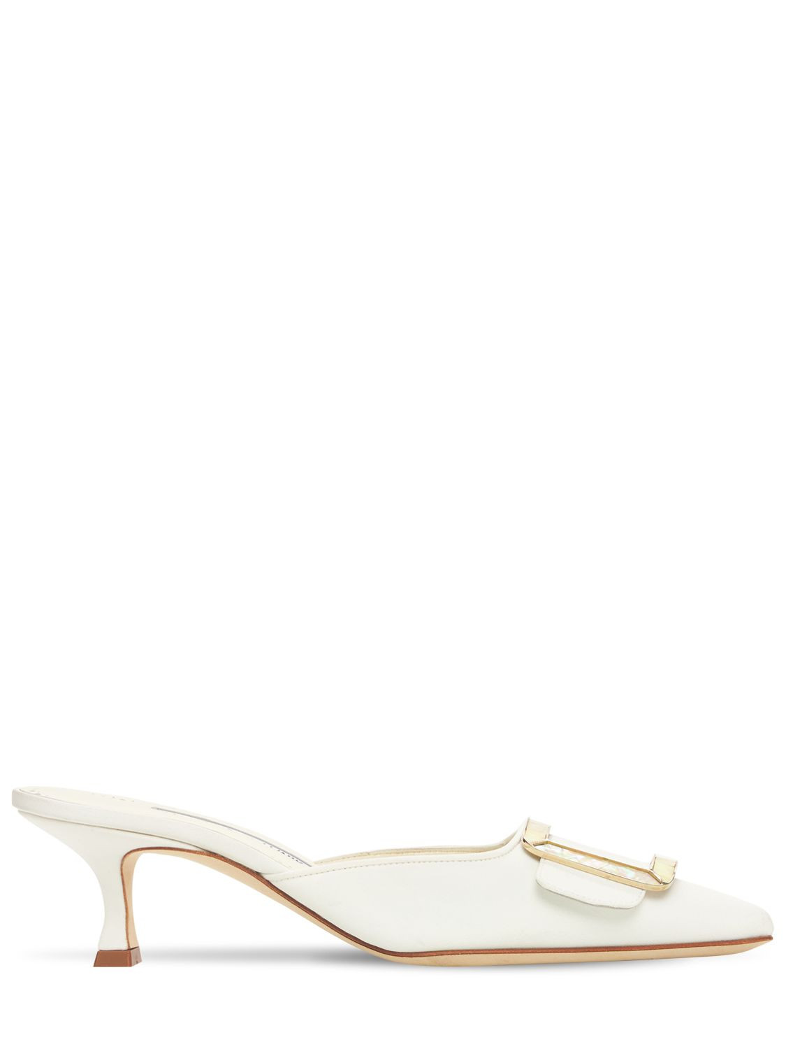 50mm Maysale Crepe De Chine Mules | Luisaviaroma