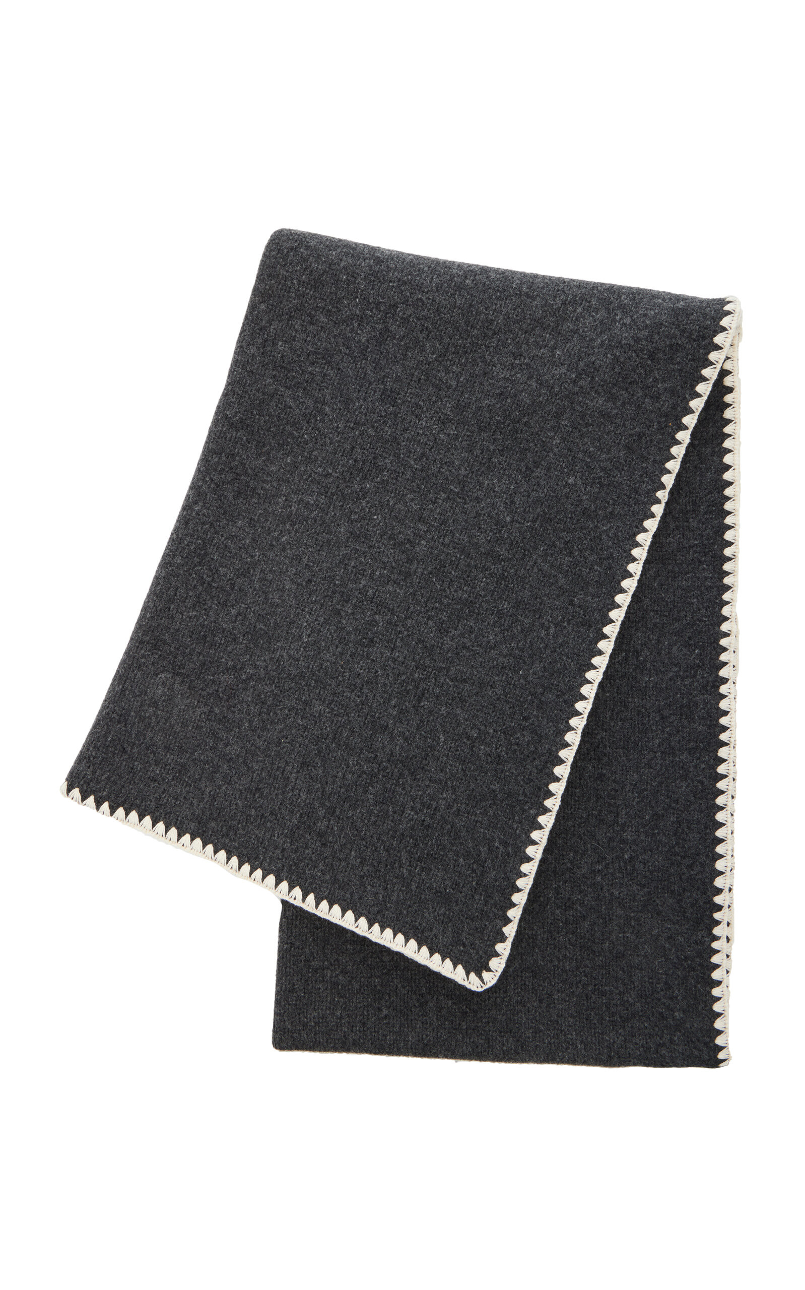 Embroidered Wool-Cashmere Scarf | Moda Operandi (Global)