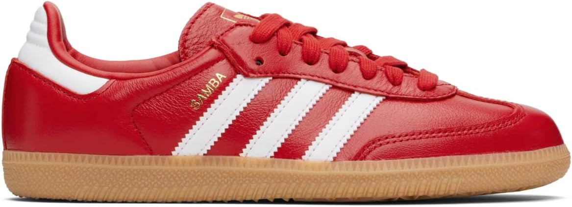 adidas Originals Samba OG Mens Sneaker (Red Scarlet White, 10) | Amazon (US)