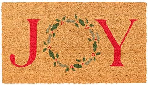 New KAF Home Holiday Coir Doormat with Heavy-Duty, Weather Resistant, Non-Slip PVC Backing | 17 b... | Amazon (US)