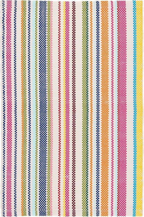 Dash and Albert Summer Stripe Indoor/Outdoor Area Rug - 2' x 3' Multicolor - Striped Handwoven Wa... | Amazon (US)