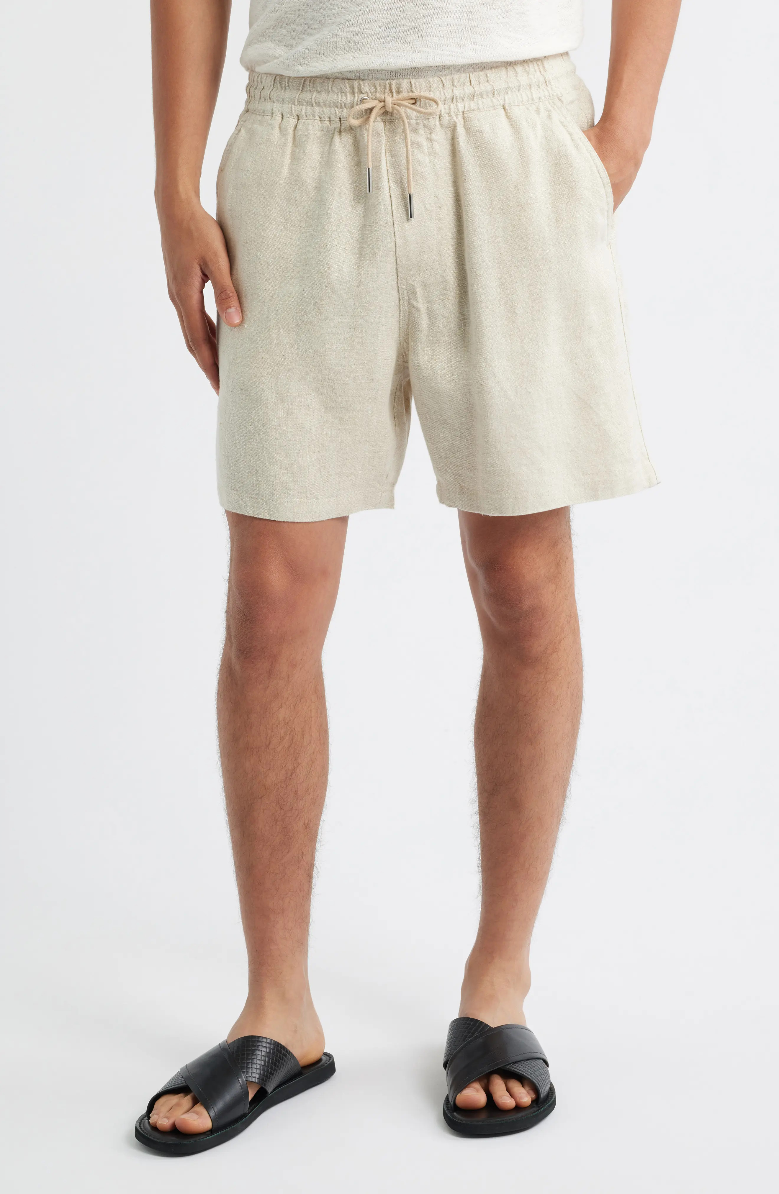 1454 Gregor Linen Drawstring Shorts (Men) | Nordstrom | Nordstrom