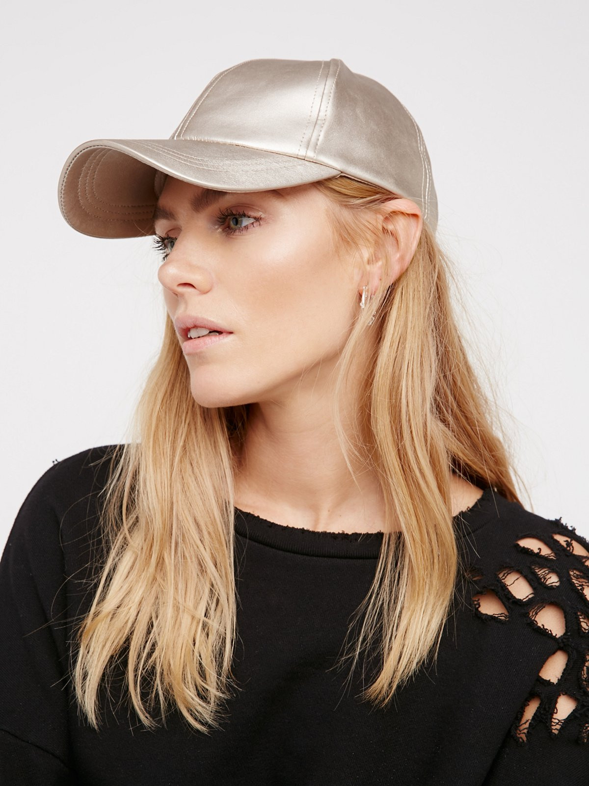 Gramercy Vegan Leather Baseball Hat | Free People
