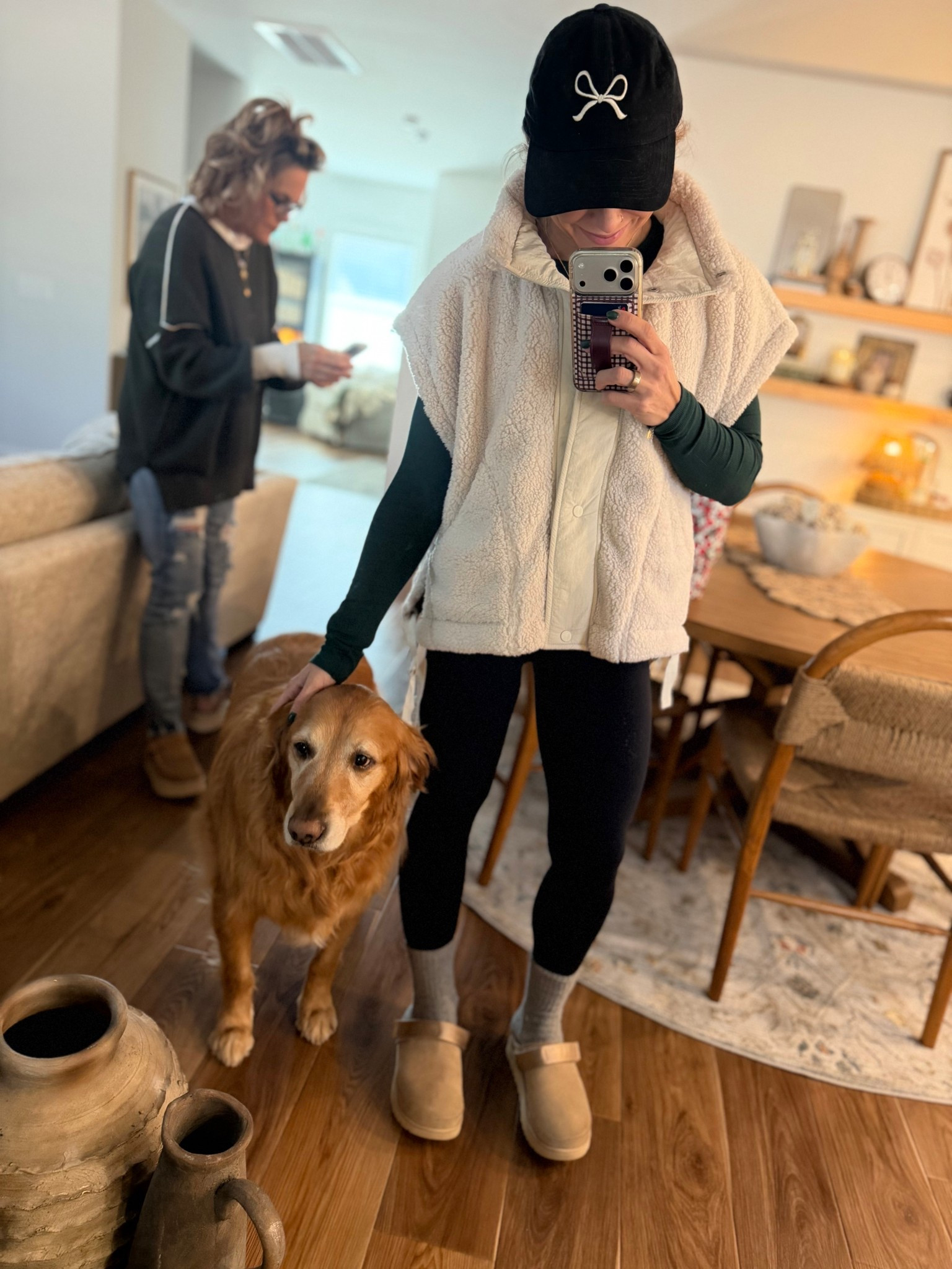 OOTD w/ my Theo ✨ Wearing a S in all except a size up in my UGG clogs that are actually on sale right now!!! 🤎👏🏼

Free people vest / puffer / amazon fashion / winter style / Holley Gabrielle 

#LTKSaleAlert #LTKootd #LTKFindsUnder100
