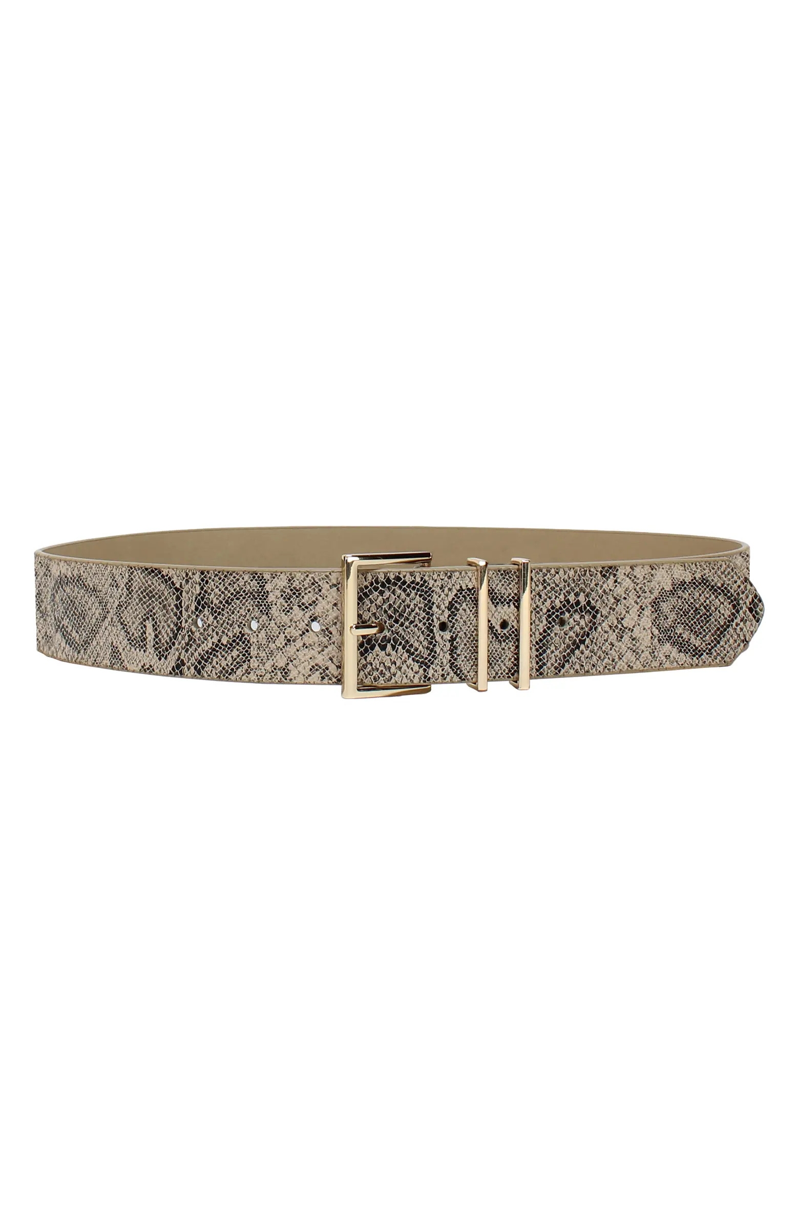 Linea Pelle Snakeskin Print Faux Leather Belt | Nordstromrack | Nordstrom Rack