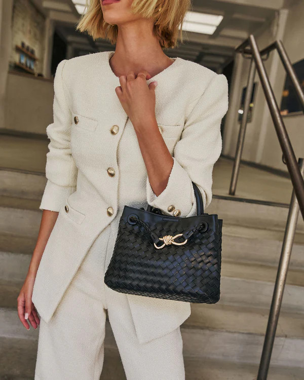 Vita Woven Bow Detail Crossbody Bag | VICI