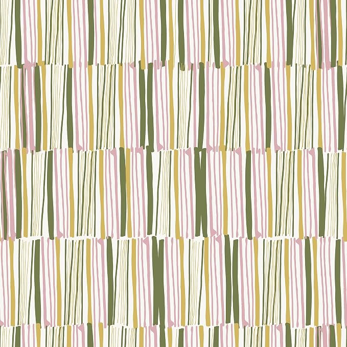 Leah Duncan Yellow Thistle Peel & Stick Wallpaper | Amazon (US)