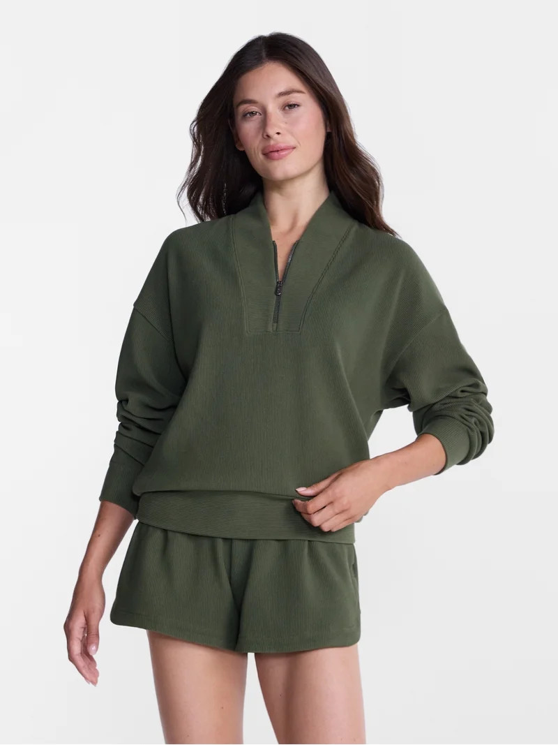 Avia Women's Ottoman Half Zip Pullover, Sizes XS-XXXL | Walmart (US)