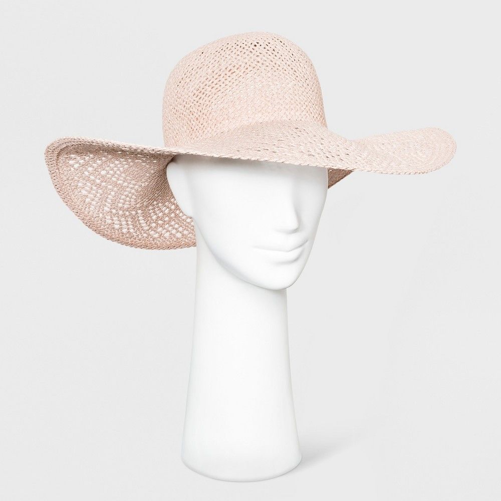 Women's Floppy Hat - A New Day Blush, Size: Small, Pink | Target