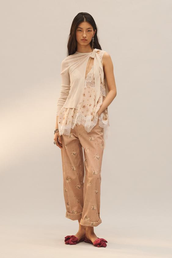 LIMITED EDITION FLORAL PRINT PANTS | Zara US