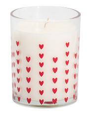 17oz Pomelo And Tropical Fruits Glass Hearts Candle | TJ Maxx