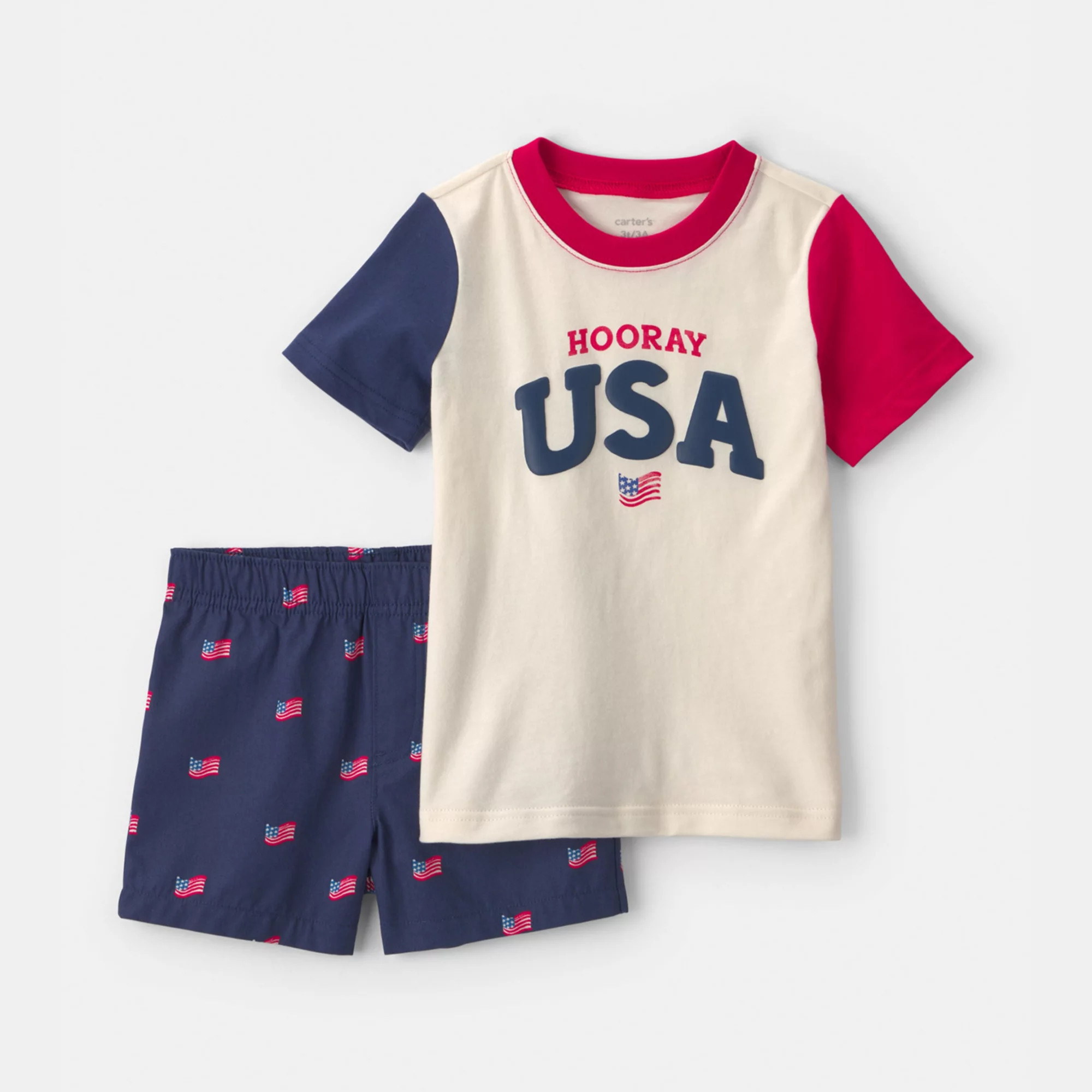 Toddler Boy Carter's 2-Piece Hooray USA Top & Short Set | Kohl's