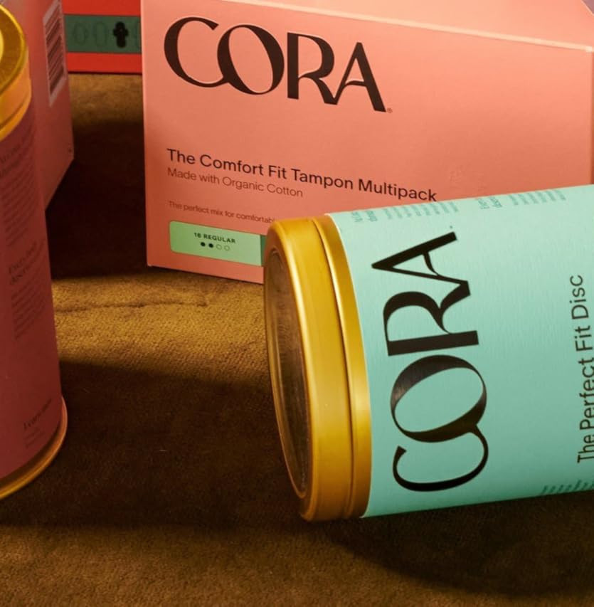Cora Organic Applicator Tampons | Regular/Super Absorbency | 100% Cotton Core, Unscented, BPA-Free C | Amazon (US)