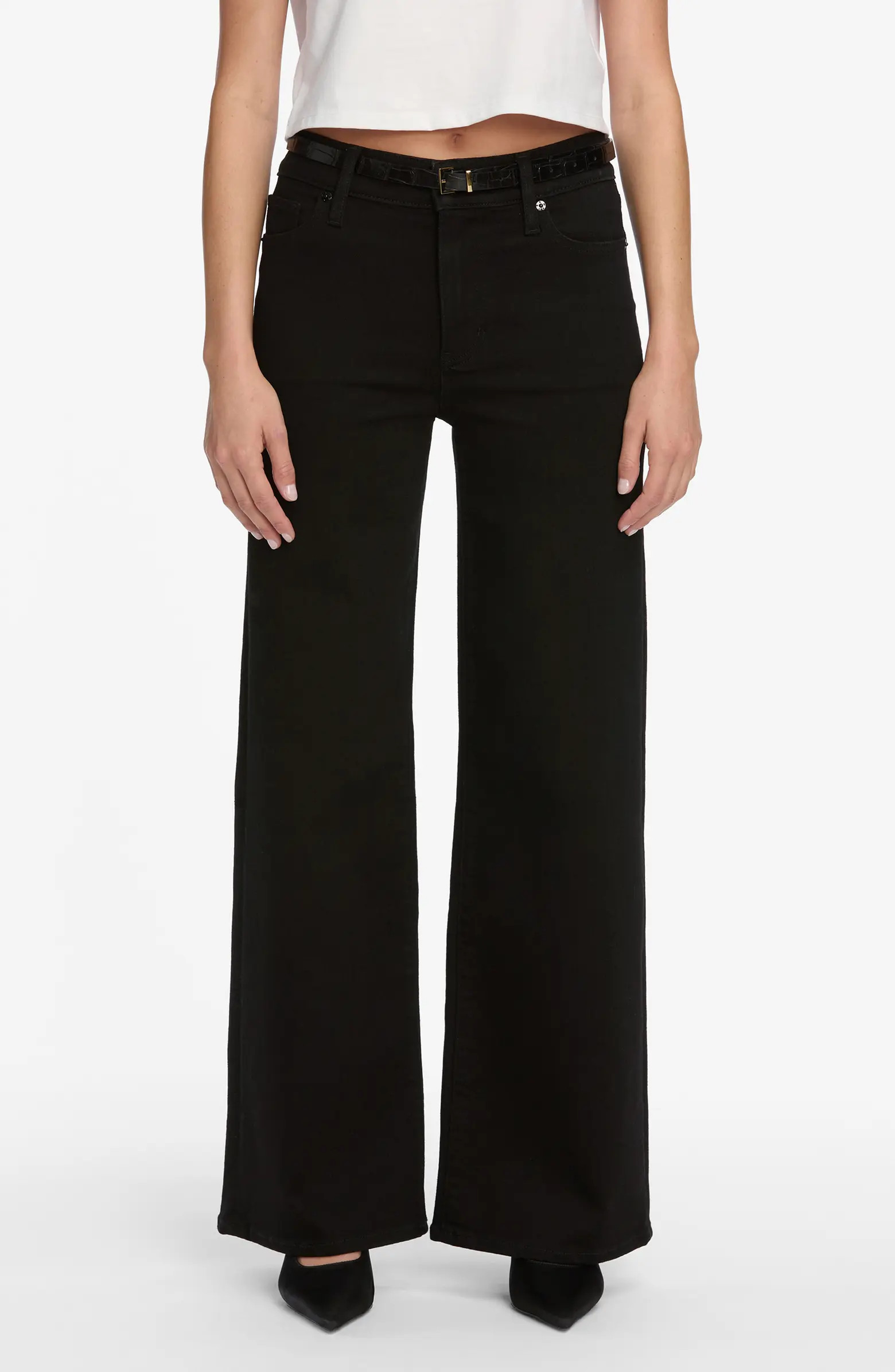 Pixie Le Slim Palazzo High Waist Wide Leg Jeans | Nordstrom