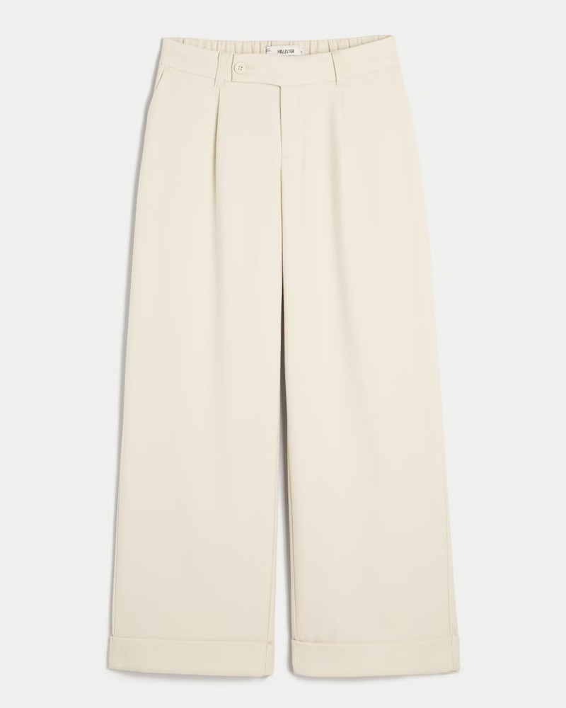 Hollister Livvy Low-Rise Wide-Leg Pants | Hollister (UK)