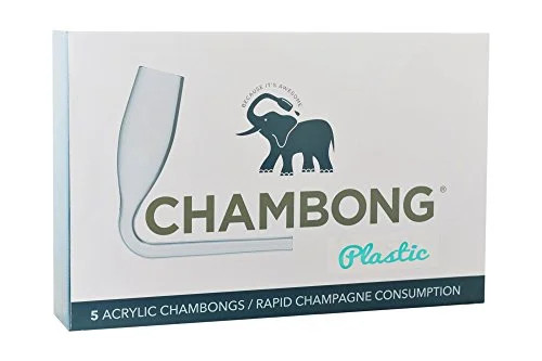 Chambong (Plastic) - 5 Acrylic Chambongs for rapid Champagne consumption | Walmart (US)