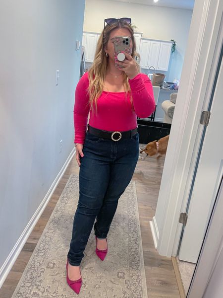 Obsessed with this bodysuit from Amazon! Exact one is linked below! 💕 pair with high waisted denim, a belk and some heels! ✨ 


Pink bodysuit, fall style, pink bodysuit Amazon, Amazon finds, skims dupe, pink skims dupe, fall pink style, pink long sleeve bodysuit Amazon, fall style pink 

#LTKstyletip #LTKplussize #LTKfindsunder100