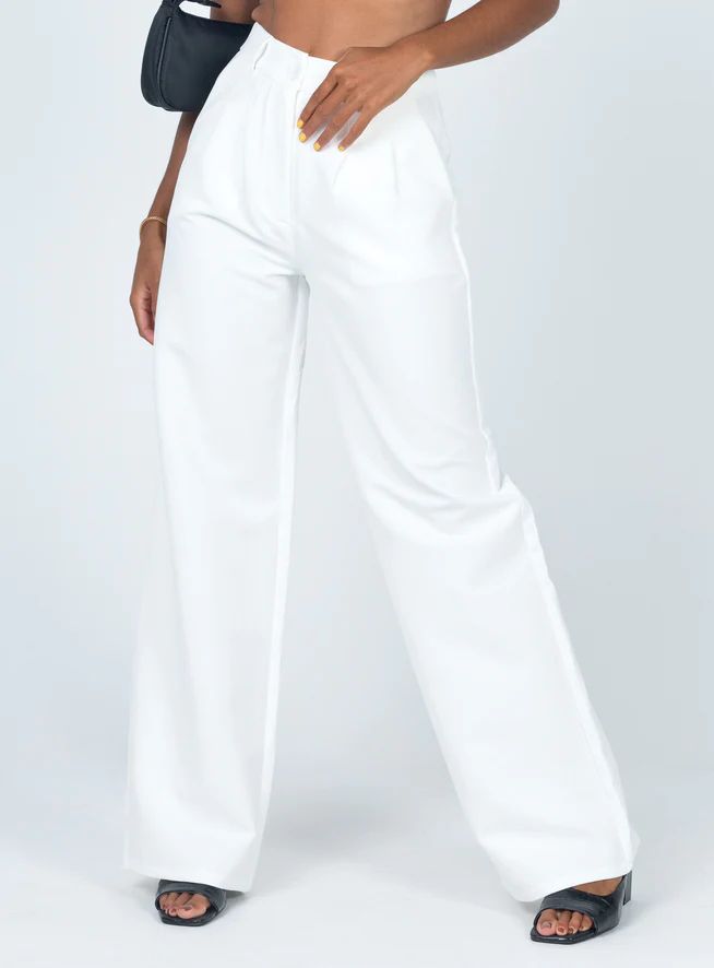 Archer pants white | Princess Polly US