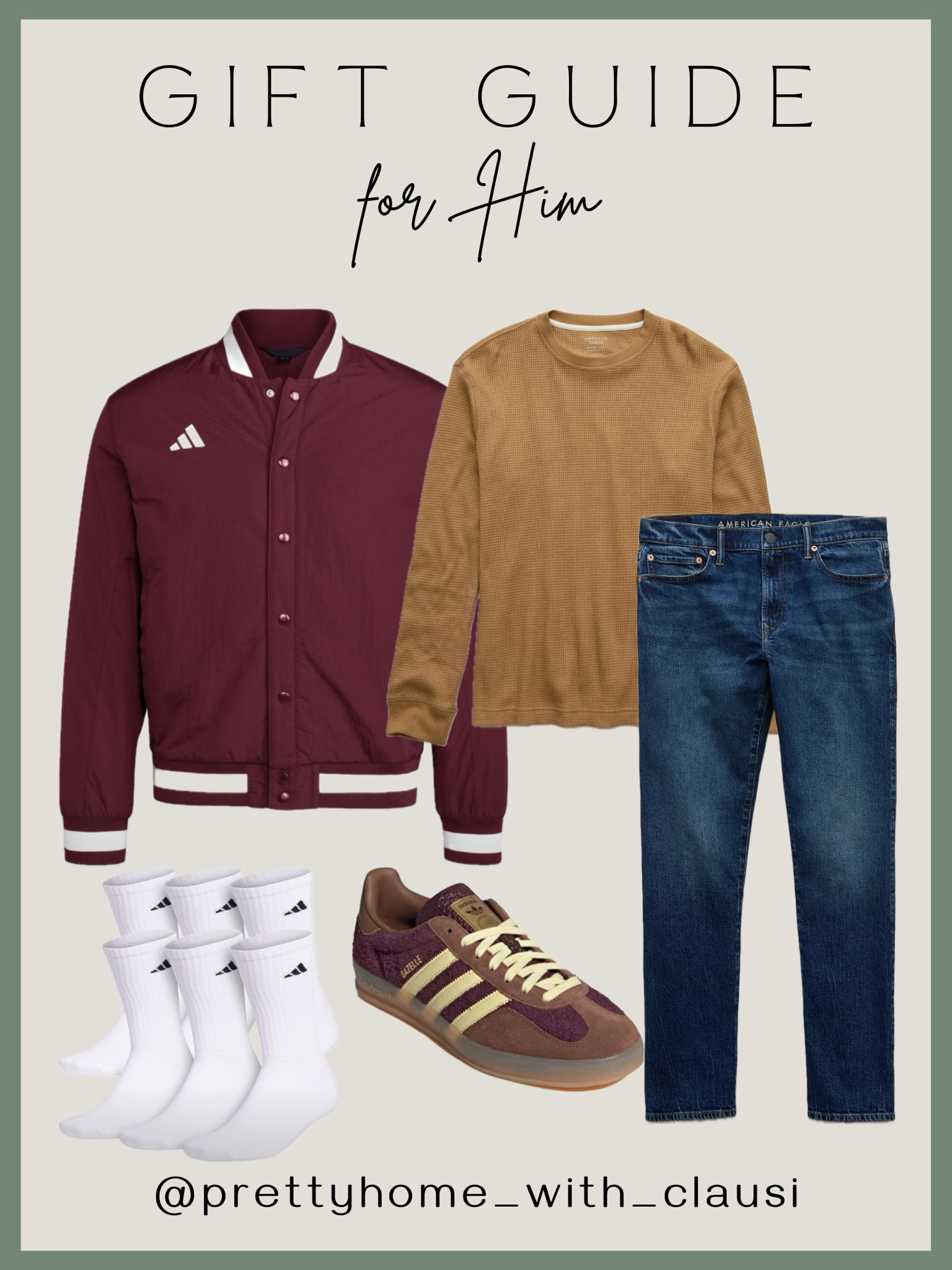 Gift Guide for Him.
Stylish outfit for him.

#LTKGiftGuide #LTKStyleTip #LTKHoliday