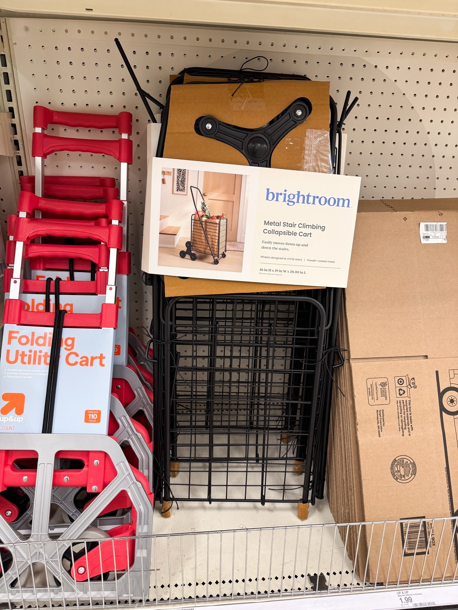 New collapsible cart at Target! Easily moves around up & down the stairs. 

Target finds, Target Must Have

#LTKHome #LTKSaleAlert